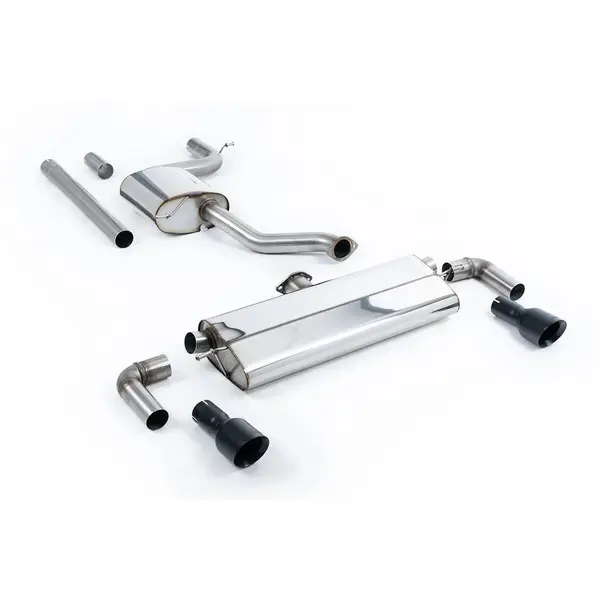 MILLTEK SSXVW526 Cat-back Dual 100mm GT100B VW Golf Mk7.5 1.5TSI Evo GT & R-Line