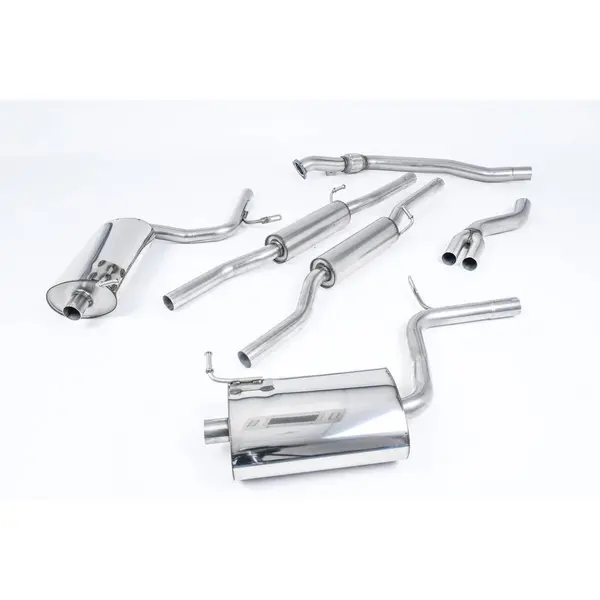 MILLTEK SSXAU090 Cat-back Dual 100mm Jet AUDI A4 1.8T B6 quattro Cabriolet