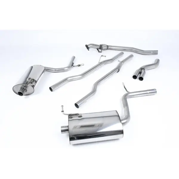 MILLTEK SSXAU509 Cat-back Dual 90mm GT90 AUDI A4 1.8T B6 quattro Saloon - Avant 163BHP