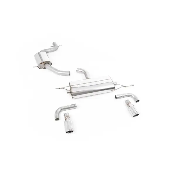 MILLTEK SSXVW115 Cat-back Dual 90mm Jet ECA VW Golf Mk6 GTi 2.0 TSI 210PS
