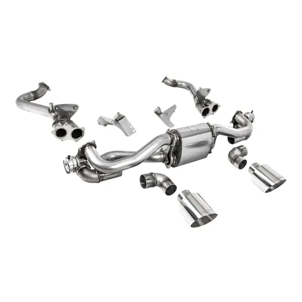 MILLTEK SSXPO162 Cat-Back Exhaust, 2.37" (Polished GT-115 Trims) for PORSCHE 718 Boxster GTS / Cayman GT4 2020-