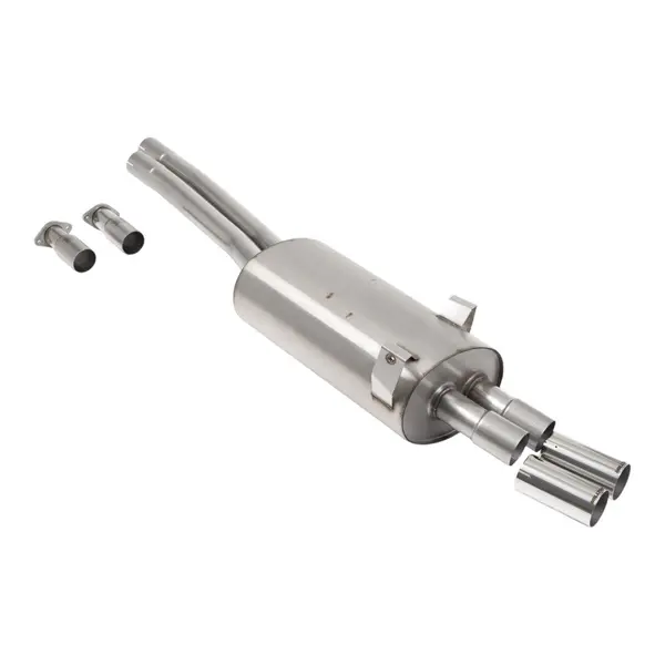 MILLTEK SSXBM1400 Cat-Back Exhaust, 2.37'' (OEM+ Style Single Wall 70mm Tips) for BMW 325i / 328i