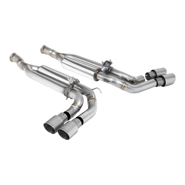 MILLTEK SSXMZ166 Cat-Back Exhaust, 2.5" (Brushed Titanium GT-90 Trims) for MERCEDES-BENZ G63 EU (W463) GPF/OPF 2019-