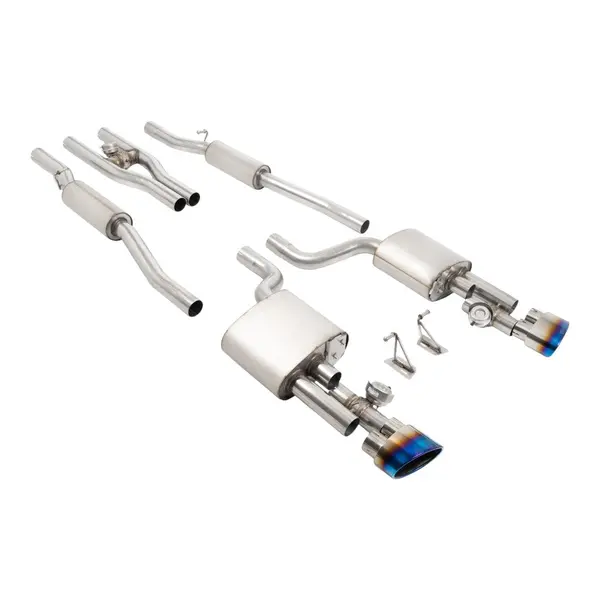 MILLTEK SSXAU1130 Cat-Back Exhaust, 2.5'' (Blue Titanium Tips) for AUDI RS4 (B7) 2006-2007