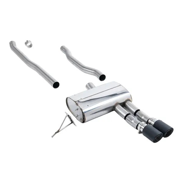 MILLTEK SSXM485 Cat-Back Exhaust, 2.75" (Carbon Tips) for MINI Cooper S (F55) 2014–
