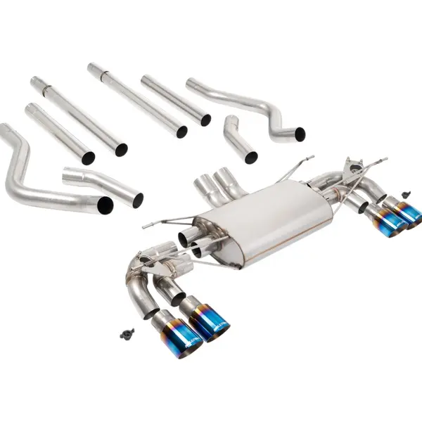 MILLTEK SSXLR237 Cat-Back Exhaust, 2.76" (Burnt Titanium GT-90 Trims) for LAND ROVER Defender 130 5.0 2023-