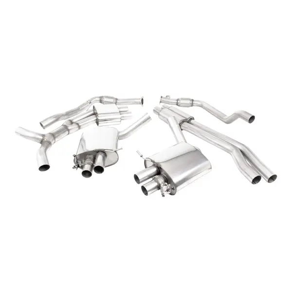 MILLTEK SSXAU986 Cat-Back Exhaust, 2.76" (Polished Trims) for AUDI RS5 Coupe (B9.5) Non OPF 2019-