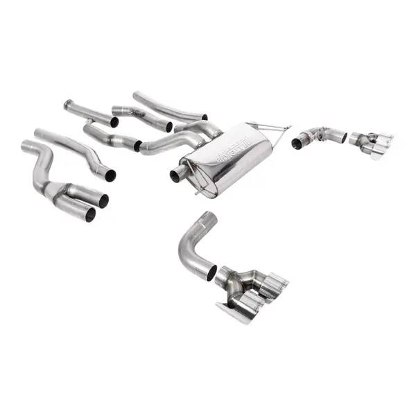 MILLTEK SSXBM1223 Cat-Back Exhaust, 3" (Polished GT-100 Trims) for BMW M240i XDrive (G42) OPF/GPF