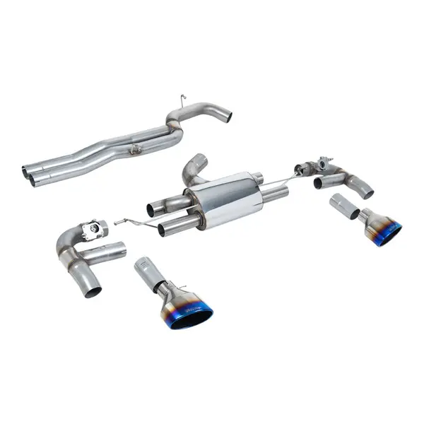 MILLTEK SSXAU985 Cat-Back Exhaust, 3.15" (Burnt Titanium Trims) for AUDI RS3 (8V) 2017-