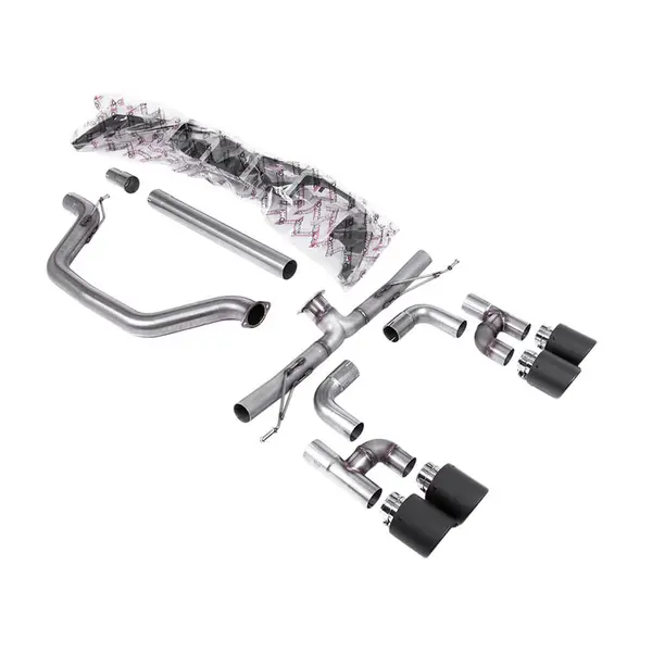 MILLTEK SSXVW696 Cat-Back Exhaust, 3.15" (Carbon JET-115 Tips) for VW Golf GTI