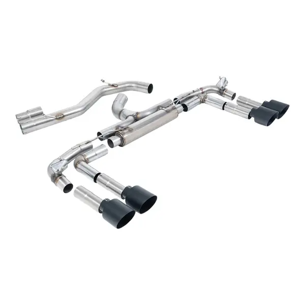MILLTEK SSXAU1020 Cat-Back Exhaust, 3.15" (Cerakote Black GT-115 Tips) for AUDI S3 2.0TFSI (8Y) 2020-