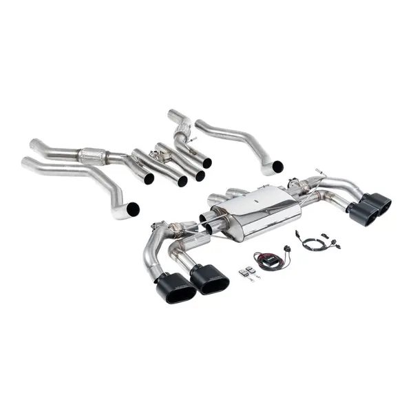 MILLTEK SSXLR230 Cat-Back Exhaust, 3.15" (Cerakote Black Tips) for LAND ROVER Range Rover Sport P530 (L461) 2023-