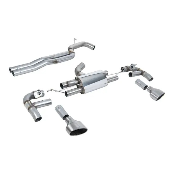 MILLTEK SSXAU984 Cat-Back Exhaust, 3.15" (Titanium Trims) for AUDI RS3 (8V) 2017-