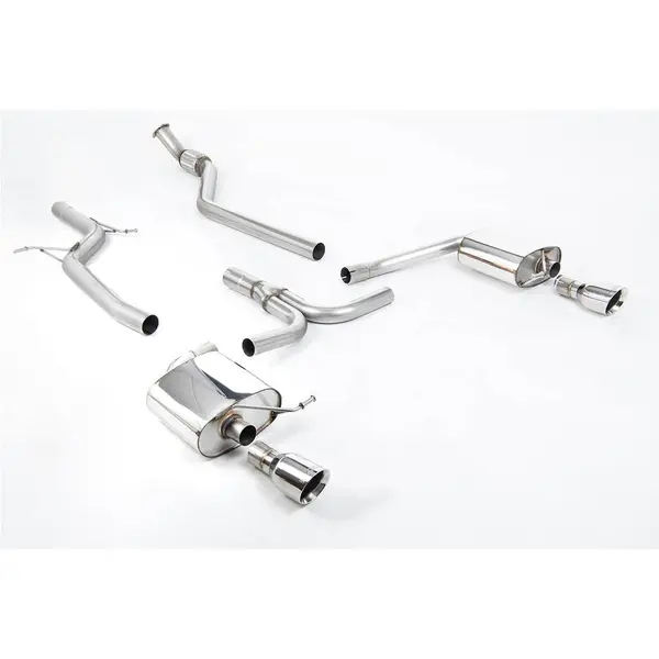 MILLTEK SSXAU626 Cat-back GT100 AUDI A4 2.0 TFSI S line B8 (2WD and quattro manual-only) Saloon&Avant