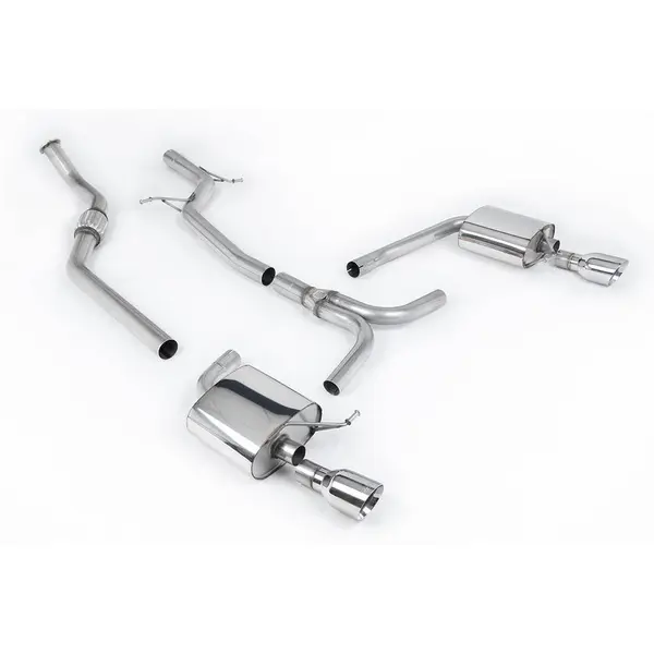 MILLTEK SSXAU629 Cat-back GT100 AUDI A4 2.0 TFSI S line B8 (2WD and quattro Tiptronic-only) Saloon&Avant