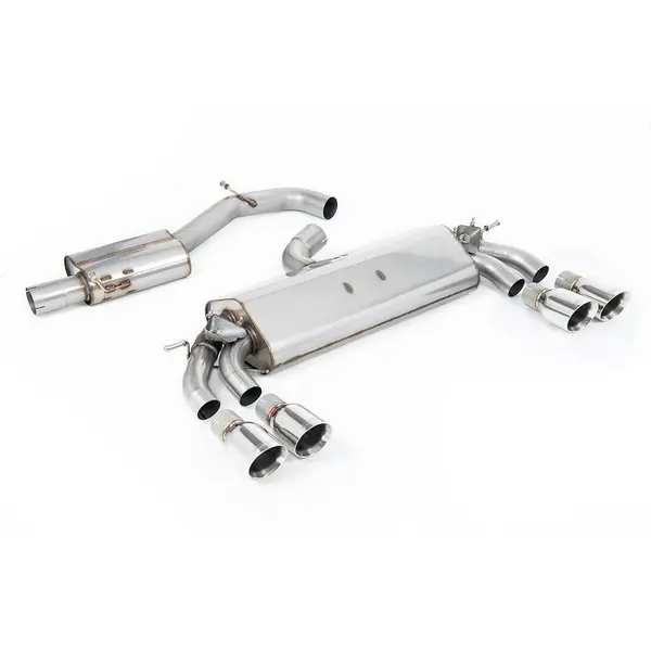 MILLTEK SSXAU784 Cat-back Quad 100mm GT100 AUDI S3 2.0 TFSI quattro Sportback 8V.2