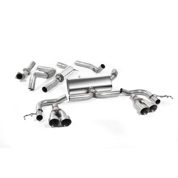 MILLTEK SSXHO218 Cat-back Quad 100mm GT100 ECA HONDA Civic Type R FK2 Turbocharged 2.0 litre i-VTEC (RHD models only)