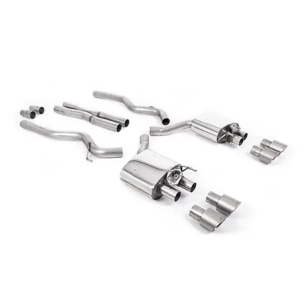 MILLTEK SSXFD284 Cat-back Quad 100mm GT100 FORD Mustang 5.0 V8 GT