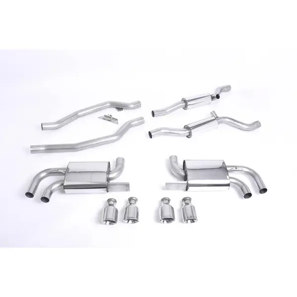 MILLTEK SSXPO111 Cat-back Quad 100mm GT100 PORSCHE Cayenne 958 Turbo 4.8 V8