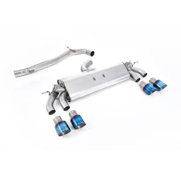 MILLTEK SSXVW509 Cat-back Quad 100mm GT100 VW Golf Mk7.5 R 2.0 TSI 300PS