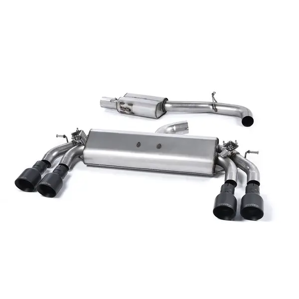 MILLTEK SSXAU420 Cat-back Quad 100mm GT100B ECA AUDI S3 2.0 TFSI quattro Sportback 8V