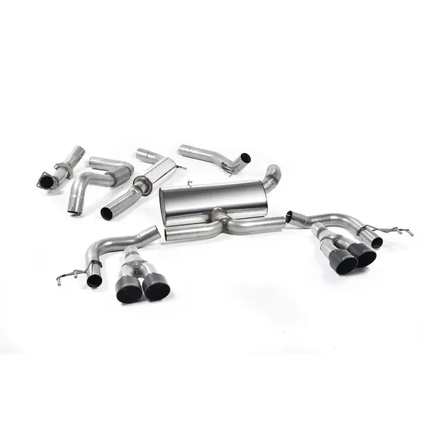 MILLTEK SSXHO213 Cat-back Quad 100mm GT100B ECA HONDA Civic Type R FK2 Turbocharged 2.0 litre i-VTEC (RHD models only)