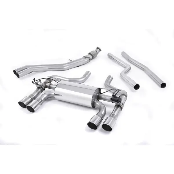MILLTEK SSXBM1033 Cat-back Quad 90mm GT90 ECA BMW 2 Series F87 M2 Coupé