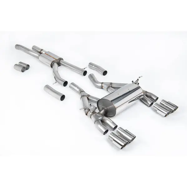 MILLTEK SSXBM992 Cat-back Quad 90mm GT90 ECA BMW 3 Series F80 M3 Saloon