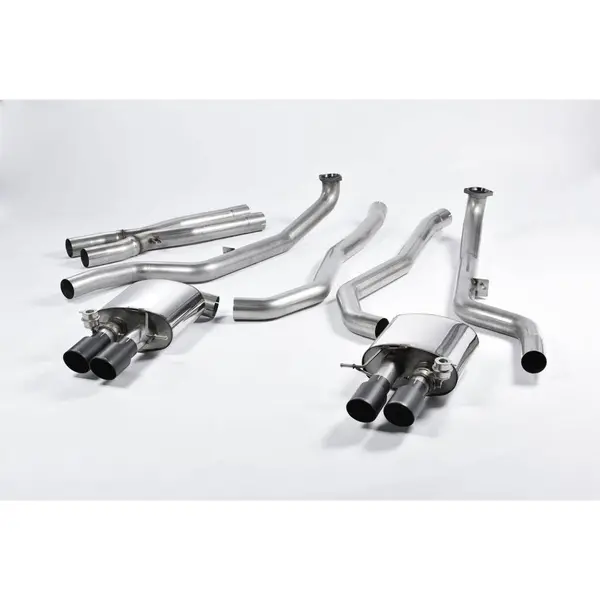 MILLTEK SSXBM1017 Cat-back Quad 90mm GT90 ECA BMW 5 Series M5 Saloon M TwinPower Turbo V8