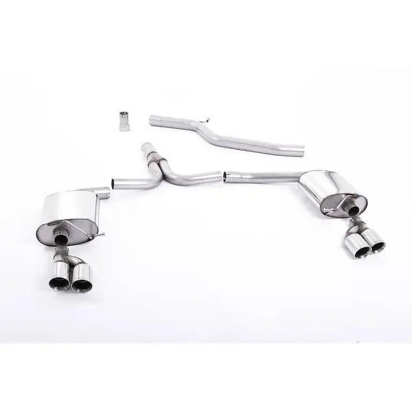 MILLTEK SSXAU299 Cat-back Twin 80mm GT80 AUDI A4 2.0 TDi B8 140PS/177PS 2WD Saloon and Avant (S line models only)