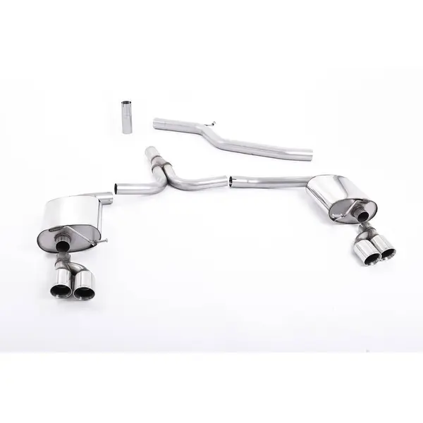 MILLTEK SSXAU271 Cat-back Twin 80mm GT80 AUDI A4 3.0 TDi B8 quattro Saloon and Avant