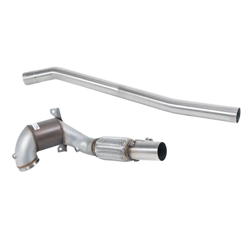 MILLTEK SSXVW710 Catted Downpipe V2, 3.15" for VW Golf R