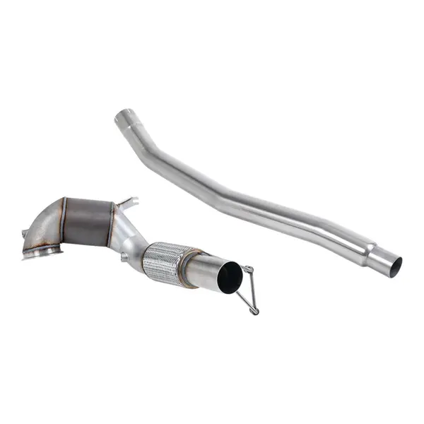 MILLTEK SSXVW740 De-Cat Downpipe V2, 3.15" for VW Arteon 2.0 TSI 280ps 2022-