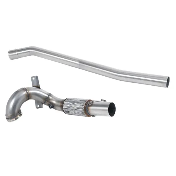 MILLTEK SSXVW712 De-Cat Downpipe V2, 3.15" for VW Golf R