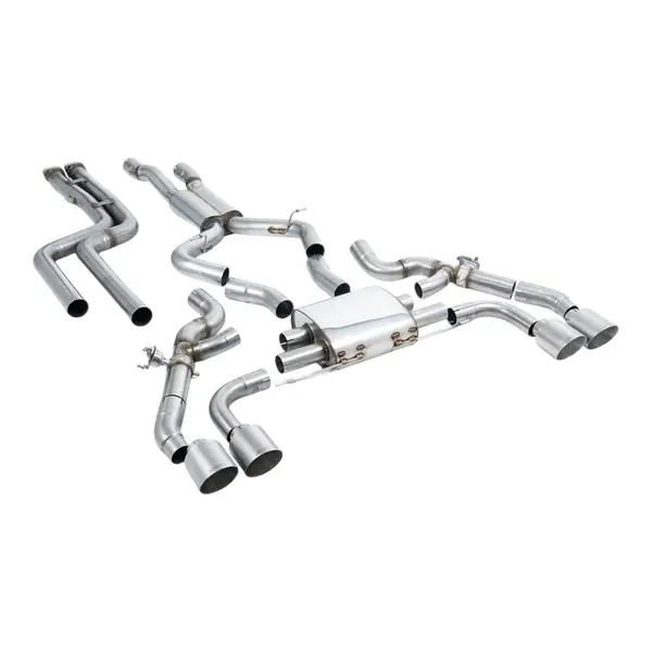 MILLTEK SSXBM1238 Downpipe-Back Exhaust, 3.15" (Titanium GT-115 Trims) for BMW X3M / X3M Comp Pre LCI (G01) OPF/GPF 2019–