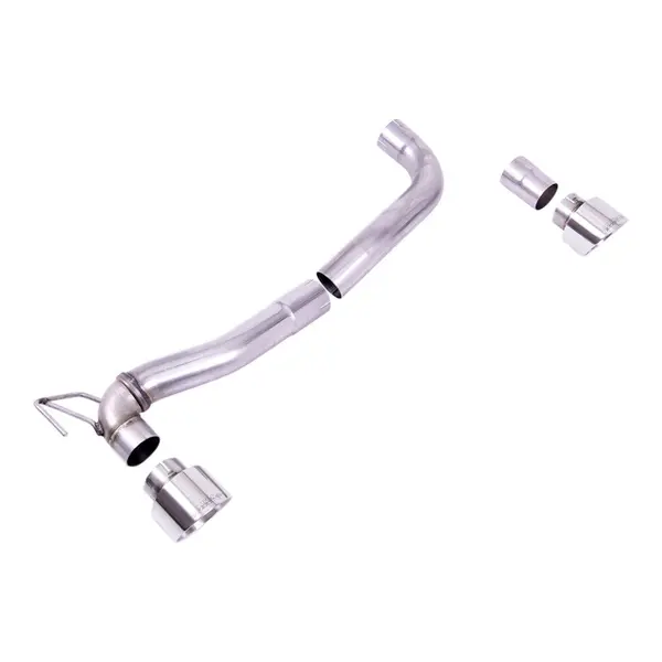 MILLTEK SSXFD360 Dual Outlet Upgrade Kit Maxton, 2.76" (Polished GT-100 Trims) for FORD Fiesta ST 1.5 EcoBoost (MK8 / MK8.5) 2018-