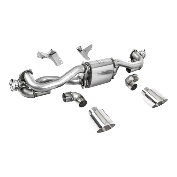 MILLTEK SSXPO157 Filter-Back Exhaust, 2.37" (Polished GT-115 Trims) for PORSCHE 718 Boxster GTS / Cayman GT4 2020-