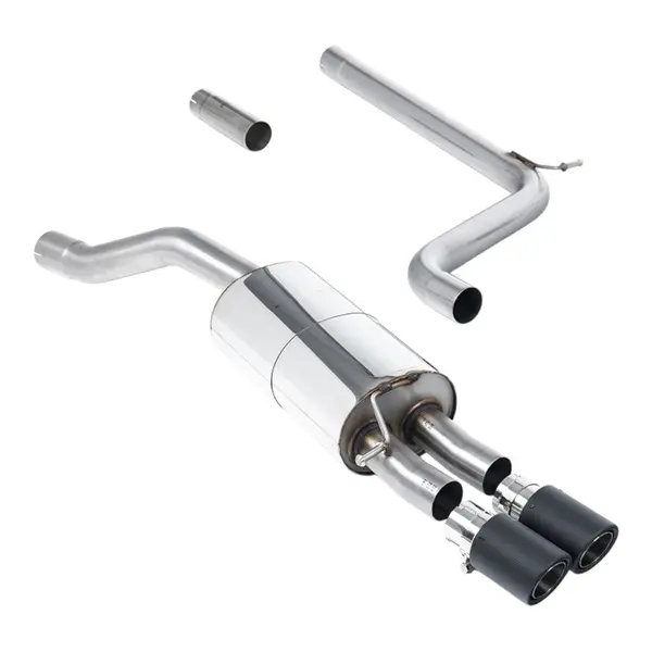 MILLTEK SSXVW737 Filter-Back Exhaust, 2.76" (Carbon JET-90 Trims) for VW Polo 1.5 TSI (AW) GPF/OPF 2019-