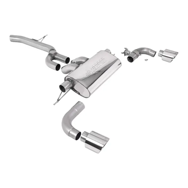 MILLTEK SSXTY139 Filter-Back Exhaust, 2.76" (Polished GT-115 Trims) for TOYOTA GR Supra 2.0 Turbo EU (A90) 2021-