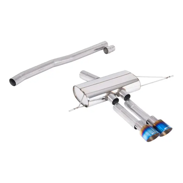 MILLTEK SSXM495 Filter-Back Exhaust, 3" (Blue Titanium GT-100 Tips) for MINI Cooper S (F66) 2024-
