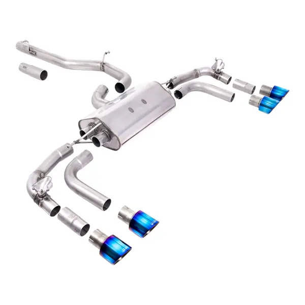 MILLTEK SSXVW661 Filter-Back Exhaust, 3" (Burnt Titanium GT-100 Trims) for VW Tiguan R OPF/GPF 2021-