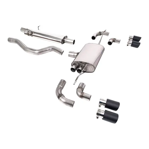 MILLTEK SSXLR104 Filter-Back Exhaust, 3" (Carbon JET-90 Trims) for LAND ROVER Defender 110 P400 2020-