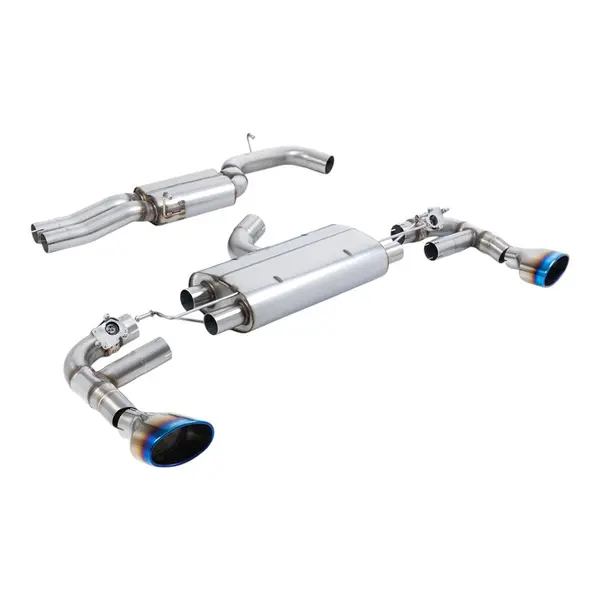 MILLTEK SSXAU1033 Filter-Back Exhaust, 3.15" (Blue Titanium Trims) for AUDI TTRS (8S) OPF/GPF 2019-