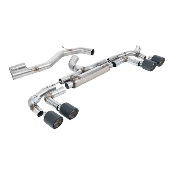 MILLTEK SSXAU1016 Filter-Back Exhaust, 3.15" (Carbon JET-115 Tips) for AUDI S3 Sportback (8Y) OPF/GPF 2020-
