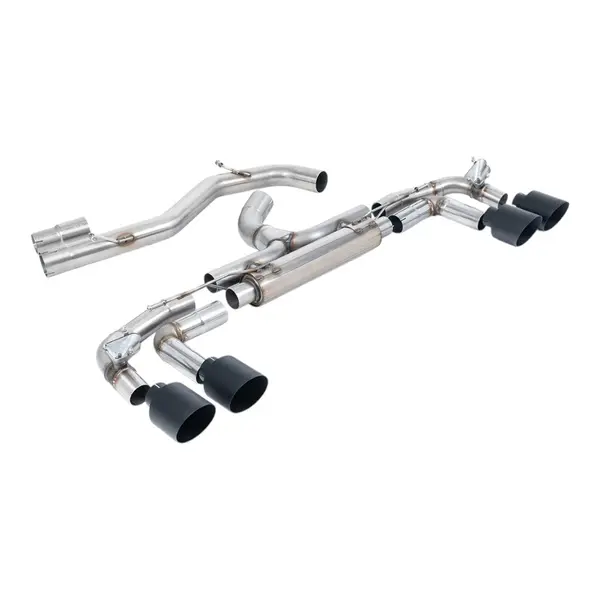MILLTEK SSXAU1013 Filter-Back Exhaust, 3.15" (Cerakote Black GT-115 Tips) for AUDI S3 Sportback (8Y) OPF/GPF 2020-