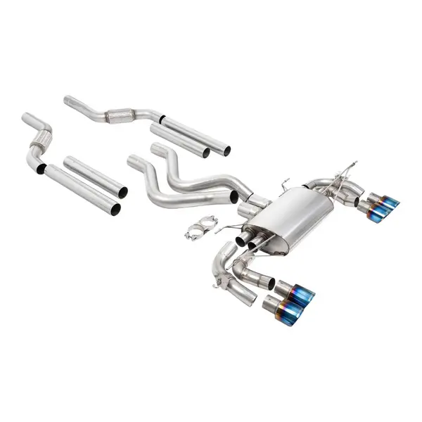 MILLTEK SSXLR266 Filter-Back Exhaust, 3.15'' (Quad GT-100 Blue Titanium Tips) for LAND ROVER Defender 110 OCTA (P635) 2025-