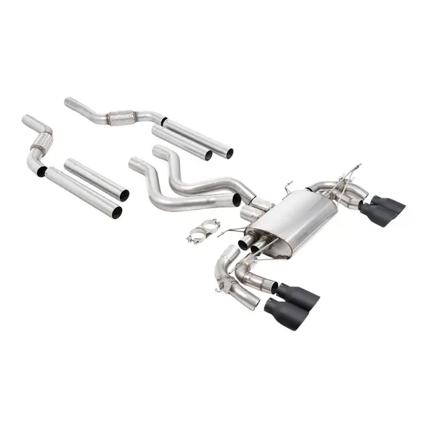 MILLTEK SSXLR264 Filter-Back Exhaust, 3.15'' (Quad GT-100 Cerakote Black Tips) for LAND ROVER Defender 110 OCTA (P635) 2025-