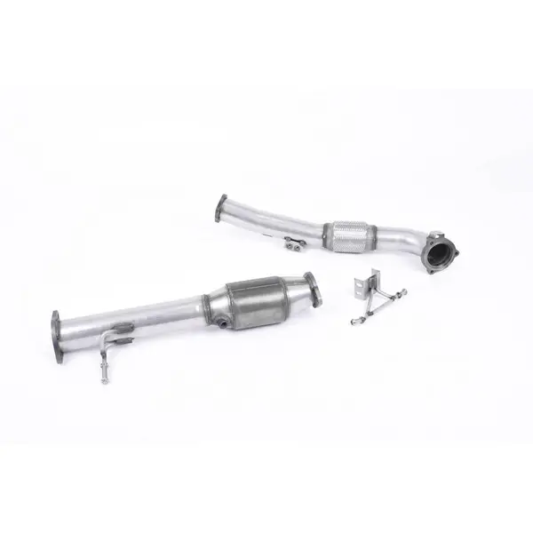 MILLTEK SSXFD067 Large Bore Downpipe and Hi-Flow Sports Cat FORD Focus MK2 RS 2.5T 305PS