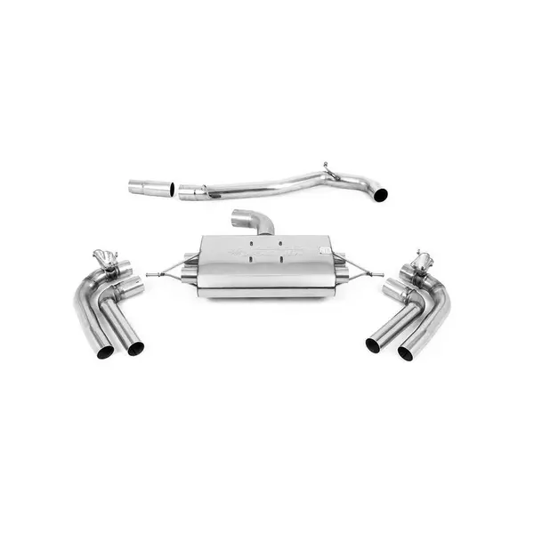 MILLTEK SSXSE256 Non resonated (louder) GPF/OPF back system with Jet-100 carbon trims