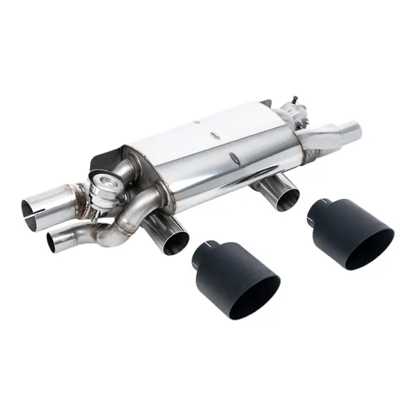 MILLTEK SSXPO199 Rear Silencer, 2.5" (Cerakote Black GT-115 Tips) for PORSCHE 911 T / S / GTS (991.2) 2015-2019
